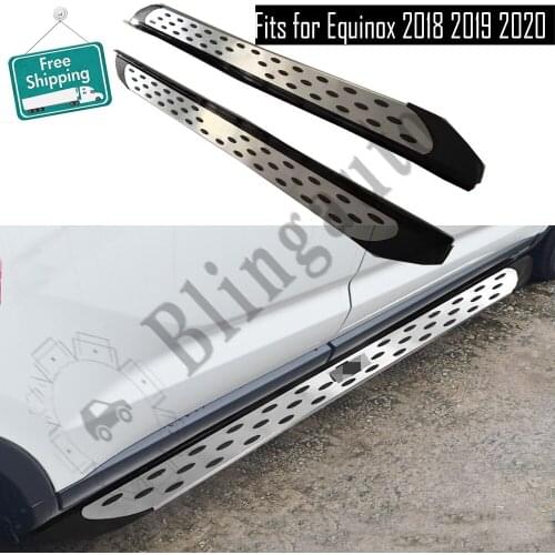 Side step fits for C hevrolet Equinox running board nerf bar side bar side stairs aluminium alloy car protect pedal