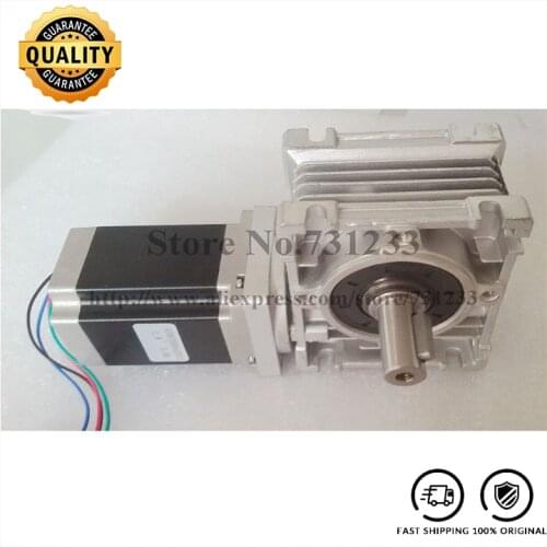 5:1-80:1 NEMA23 Worm Gear Stepper Motor RV30 Worm Reducer with NEMA 23 Stepper Motor 76mm Motor Body Length CE ROHS
