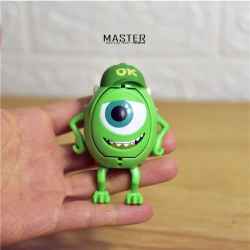 6piece 8.5cm Monsters University Mike Wazowski figure toys cute Mike collection Twisted egg toys