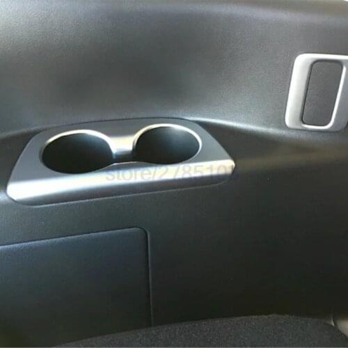 For NISSAN SERENA Suzuki Landy C27 2016 2017 ABS chrome rear tail seat second row water cup holder trim car auto cover styling