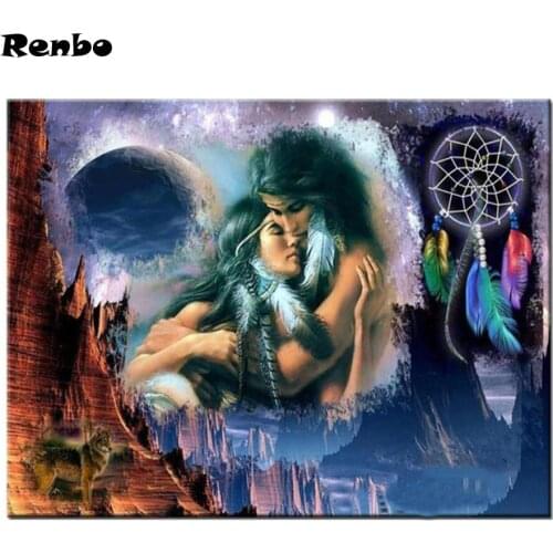 5D Full Square Diamond Painting Indian couples Cross Stitch Kits DIY Needlework Diamond Embroidery Sale Mosaic Diamond mazayka