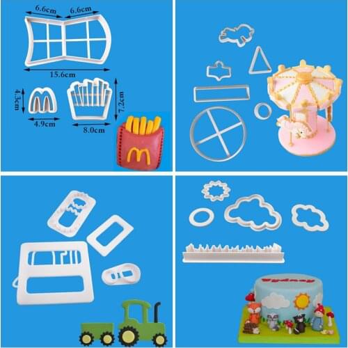 DIY creative Cookie Cutter Mold Cake Molds Fondant Decoration Cake Modeling Paper Cup Cake Kitchen Cooking Kitchen Baking Tools