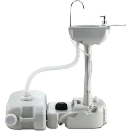 Washing Table Portable Washing Station Mobile Freestanding Hand Wash Sink for Camping, Caravans, Outdoor Activities