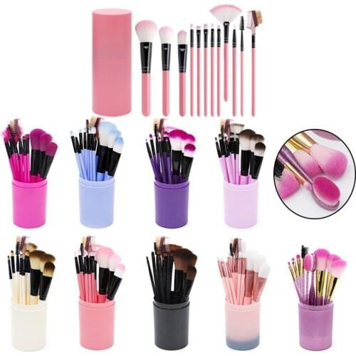 12Pcs Makeup Brushes Tools Set Multifunctional Brush for Beginner Powder Eyeshadow Cosmetic Make Up Brushes Maquiagem