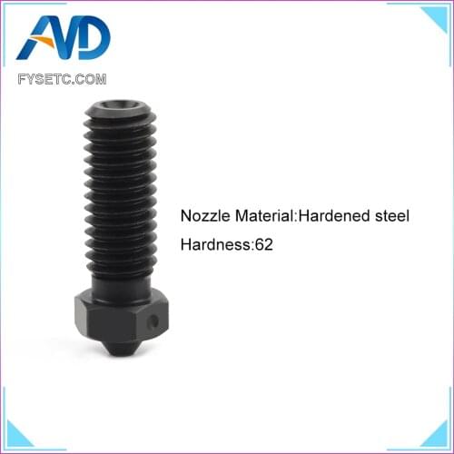 10pcs Volcano Hardened Steel Nozzles For High Temperature 3D Printing PEI PEEK Carbon Fiber Filament For E3D Volcano Hotend