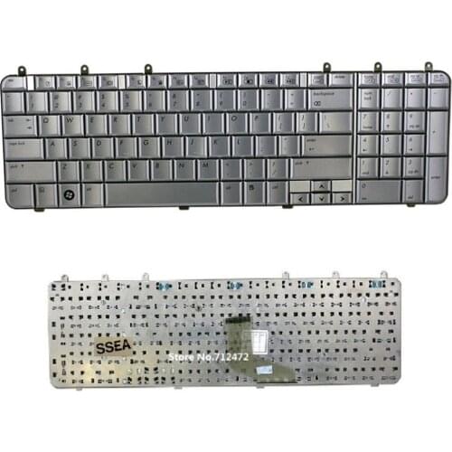 SSEA New US Keyboard Silver For HP Pavilion DV7 DV7-1000 DV7-1100 DV7-1200 Keyboard 483275-001 NSK-H8101