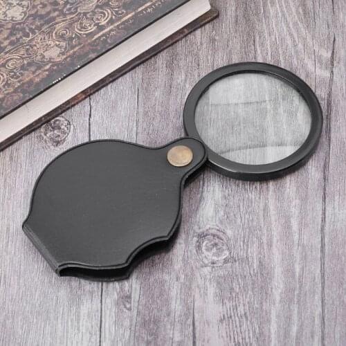 2021 New 10X Portable Pocket Magnifier Foldable Read Jewelry Magnifying Glass Loupe Lens