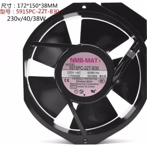 New original 5915PC-22T-B30 172MM * 150MM * 38MM 220v / 40 / 38w fan