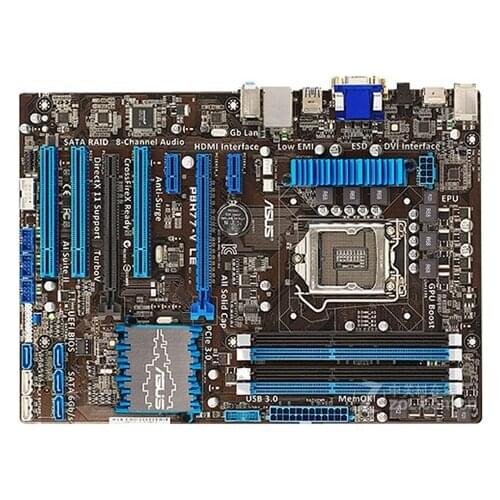 Original motherboard For ASUS P8H77-V LE DDR3 LGA 1155 USB2.0 USB3.0 32GB SATA III H77 Desktop motherboard Free shipping