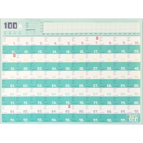New Year Plan Schedule 34X48.4CM 2020 365days Paper Wall Calendar Office School Daily Planner Notes Calenda Very Large Study