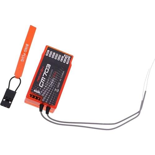 REDCON CM703 7CH 2.4GHZ RX DSM2/DSMX Receiver (PPM/PWM) for RC Drone, Quadcopter, Helicopter, Multicopter