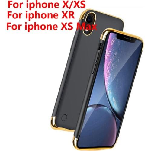 Ultra Slim Battery Charger Cases for iPhone X Xs Max External Power Bank Case for iPhone XR Backup Outdoor Battery Charger Cover