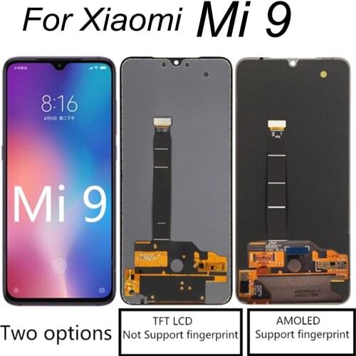 AMOLED FOR Xiaomi MI MI9 LCD Display Touch Screen Digitizer Assembly Replacement FOR Xiaomi Mi 9 M1902F1G LCD Display
