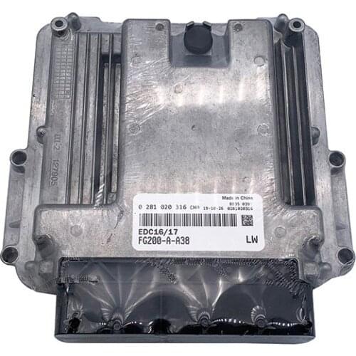 Brand New 0281020316 EDC17 FG200-A-A38 Original Engine ECU Computer Board Electronic Control Unit for Yuchai