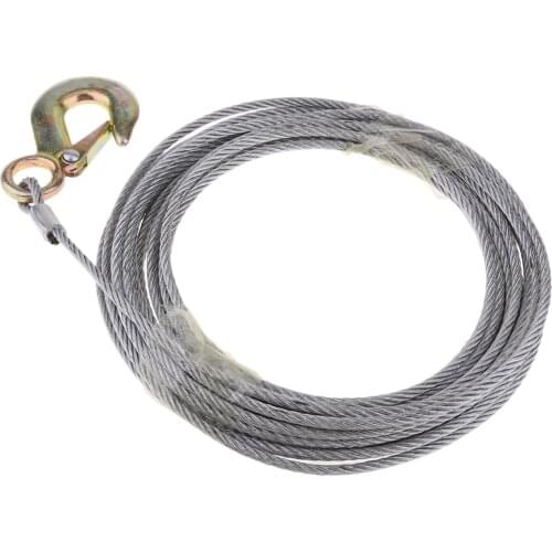 10m Hand Boat Trailer Winch Steel Core Wire Galvanized with Heavy Duty Hook