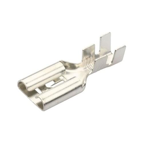 100PCS 9.5 plug spring terminal 9.6 high current block straight barbed copper joint