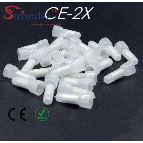 1000pcs/lot Wire connector terminals pacifiers line cap aluminum CE-2X terminal fittings Applicable connect 1.5 square wire