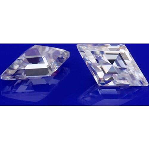 1ct beautiful kite shape white brilliant moissanites per carat