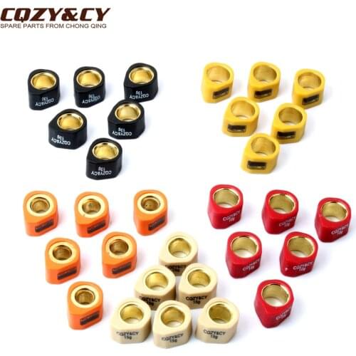 6PC Racing Variator Roller Weights 20x15mm 8g 10g 13g 15g 19.5g for Kymco B&W Grand Dink LX 125cc 150cc