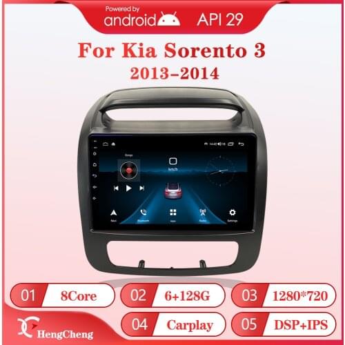 For 2013-14 models Kia Sorento car multimedia player Sorento GPS navigation radio Android 10 large screen 4G