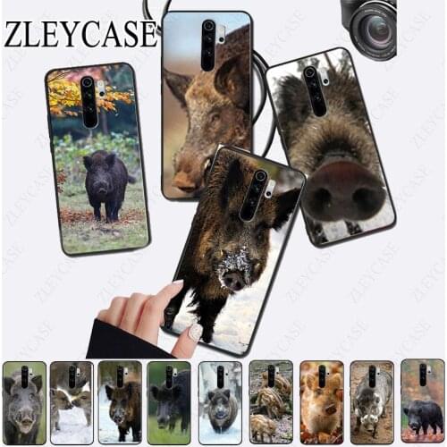 Wild boar Printing Drawing Phone Case cover Shell for redmi note8pro note7 note5 note6pro 7A 8A 8 note9s note9pro Mobile Cover