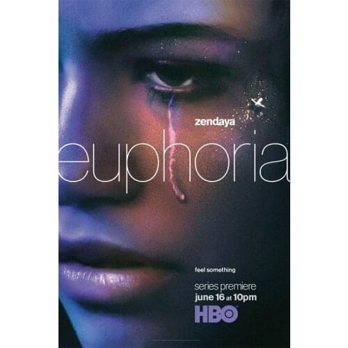 D0050 Euphoria Zendaya 2019 TV Series Silk Fabric Poster Art Decor Indoor Painting Gift