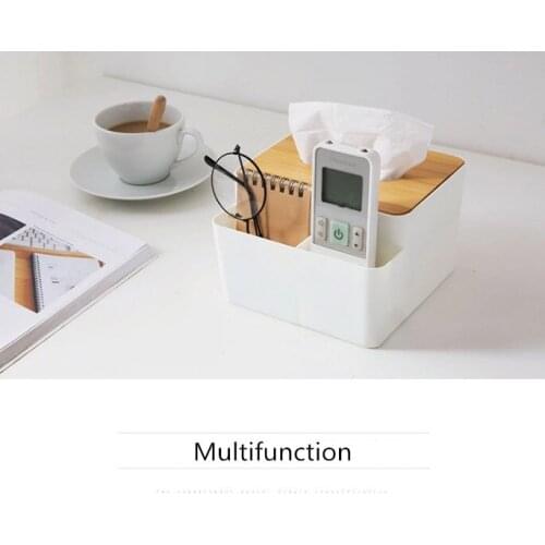 Multifunction Tissue Box Office Desk Living Room Paper Box Cosmetic Storage Box Convenient Paper Towel Holder Tissue Boxes