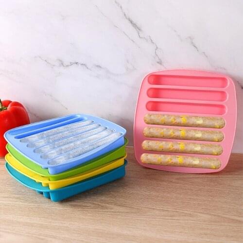 Home Kitchen Sausage Maker Mould Silicone DIY Ham Hot Dog Making Mould Household Sausages Cake Baking Tools Molds Accessories
