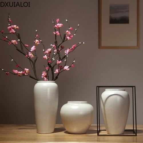 Porcelain vase Chinese style living room modern minimalist home furnishings dried flowers flower arrangement decorations