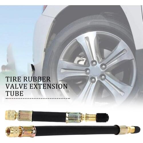 100/190MM Car Valve Cap Elastic Rubber Hose Wheel Tire Valve Extension Cap Car Wheels Valve Extension Rod Car Wheels Accessories