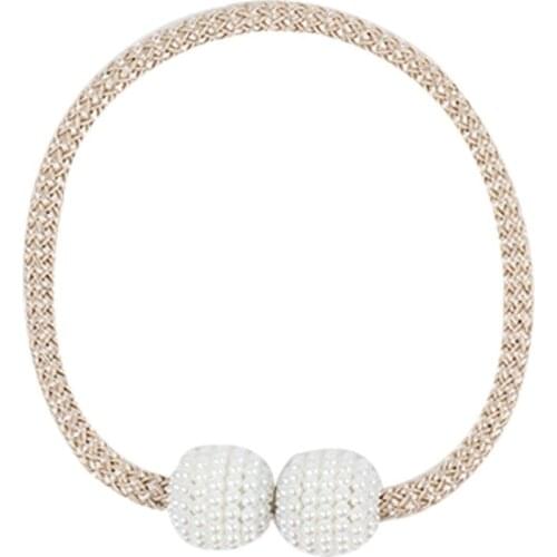 Creative Magnetic Pearl Bandage For Household Curtains No Punching Curtain Bandage curtain Magnetic Pearl Bandage