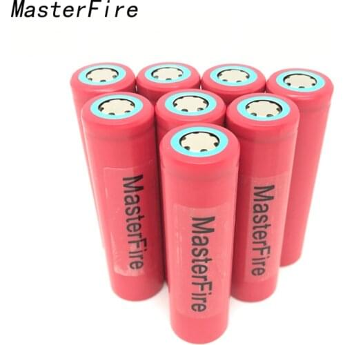 MasterFire 10pcs/lot Original Sanyo 18650 Rechargeable Li-ion Battery 3.7V 2600mAh Lithium Camera Flashlight Torch Batteries