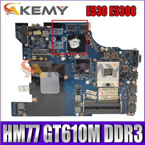 Akemy QILE2 LA-8133P Motherboard For Lenovo ThinkPad E530 E530C Laptop Motherboard PGA989 HM77 GT610M DDR3 100% Test Work