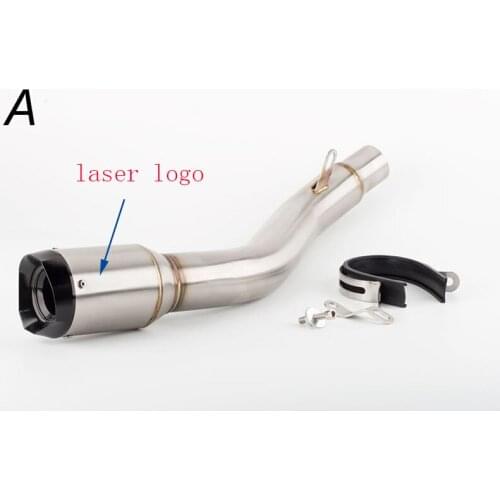 Motorcycle modified exhaust pipe muffler and middle link pipe for ZX-6R 636 2013-2020 years