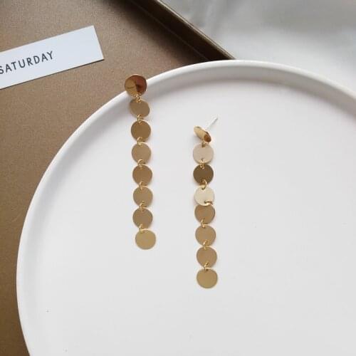 S925 needle Fashion Dangle Earrings Hot Selling Popualr Design Metal Alloy Golden Plating Long Drop Earrings For Women Jewelry