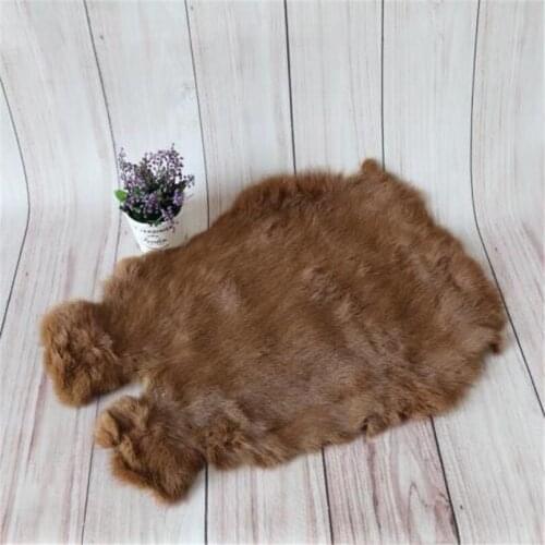 Natural rabbit fur soft and fluffy newborn props Newborn photography prop Baby Rabbit fur blanket