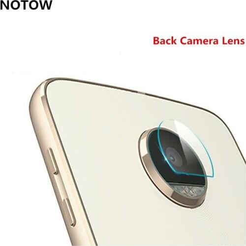 NOTOW flexible Rear Transparent Back Camera Lens Tempered Glass Film Protector Case For Motorola Moto Z Play / Z X4