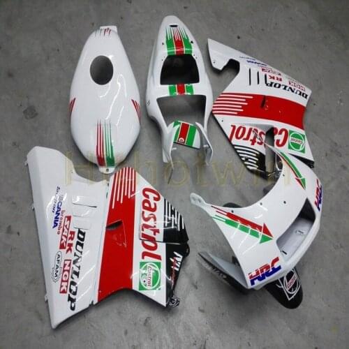 Custom motorcycle Fairing for NSR250R NC21 1990 1991 1992 1993 motor panels+Screws red white M2