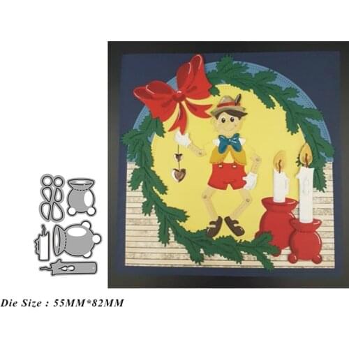 Candle holder Metal Cutting Die Mould Scrapbook Die Embossing DIY Handicraft Paper Card Photo Album 2021 New