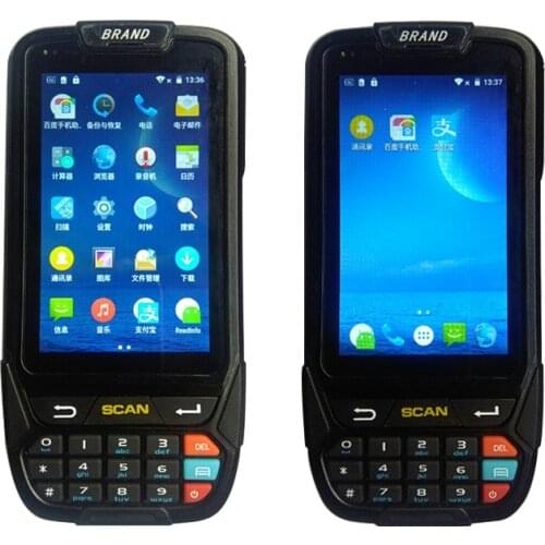 Portable Handheld 13.56MHZ RFID reader 4G GPS 1D 2D barcode scanner Android PDA Reader