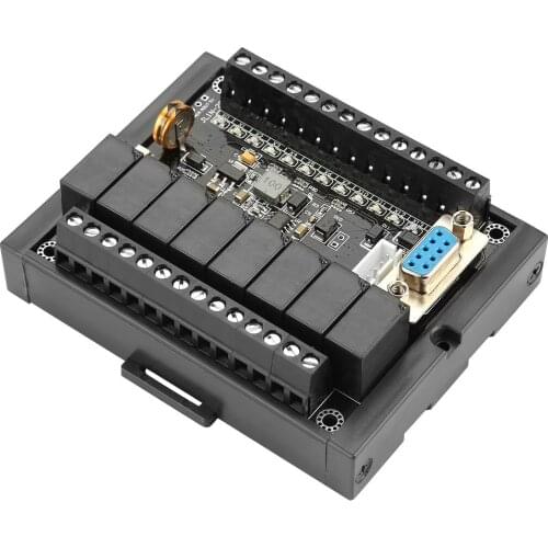 Programmable Logic Controller FX1N-20MR PLC Industrial Control Board with Shell