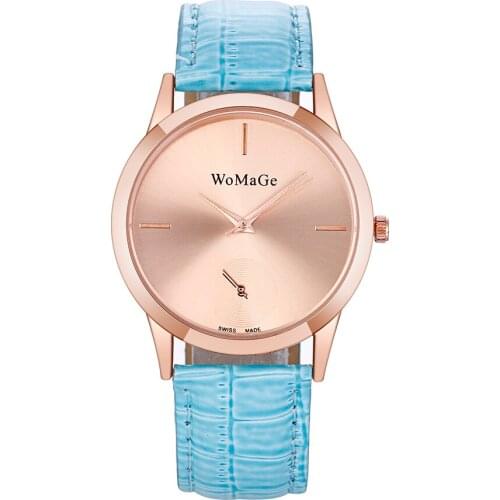 Simple casual women watch Personality creative watch dial Luxury Lady Wristwatches Leather Causal Quartz Clocks Watches