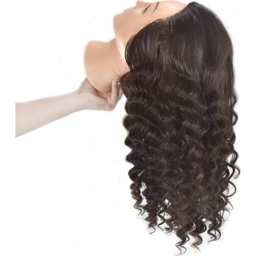 Salon Hairdressing Training Head 100% Real Hair Head Mannequin Head with Human Hair Curl with Free Gifts 18"