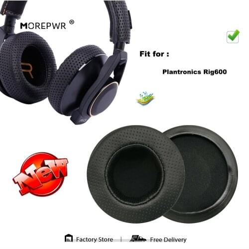 Replacement Ear Pads for Plantronics Rig600 Rig 600 Rig-600 Headset Parts Leather Cushion Velvet Earmuff Earphone Sleeve Cover