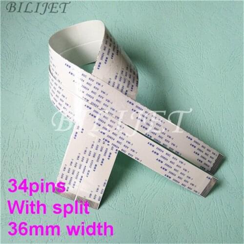 Thickness Durable DX7 head Cable 34pins with split for Epson DX7 Printhead F189010 F1770010 F196 Wit-color dx7 Data Cable 40cm