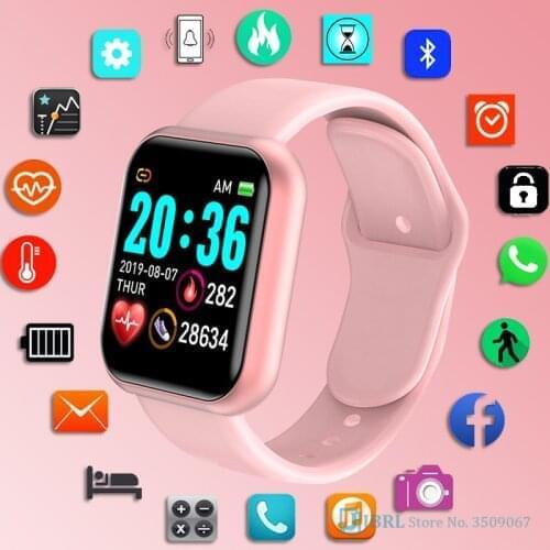 Y68 smart watch ladies fitness tracker heart rate sleep monitoring sports digital watch bracelet for Andriod Ios smart watch