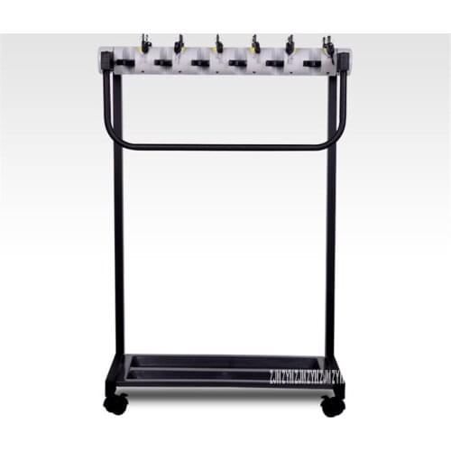 YF-12 12 Heads Office Umbrella Holder Hotel Lobby Mobile Umbrella Kindergarten Stand Metal Umbrella Rack With Lock With Wheel