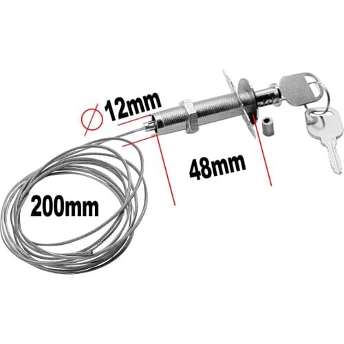 Garage Door Release Emergency Key Lock 1m 2m Cable Length high quality