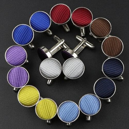 Mens Fashion Round Braided Cufflinks For Gentleman Best Man Wedding Party Suit Shirt Cuff Button Solid Brand Accessories Gift