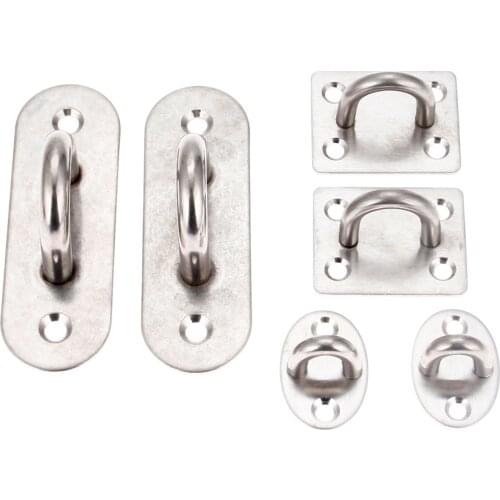 1Pc Stainless Steel Ceiling Hooks U-shaped Ceiling Mount Hook Base Ceiling Fans/Leisure Sofa/Sandbags/Hammocks/Rings Fixed Hook